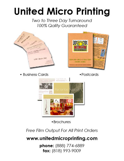 improved ad - united micro printing