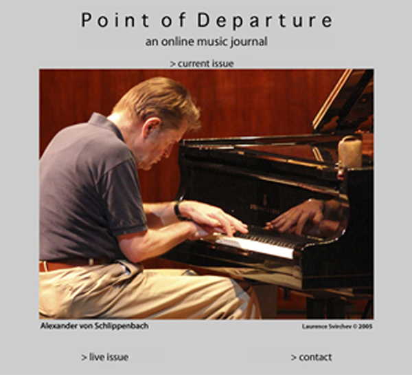 point of departure - cover