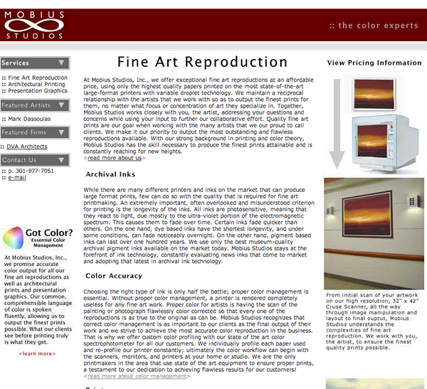 mobius studios - fine art reproduction