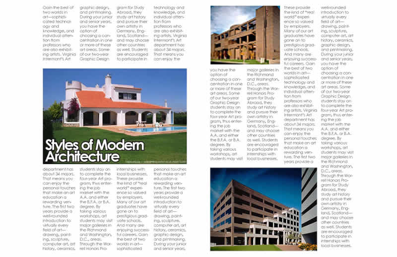 magazine spreads - layout 3