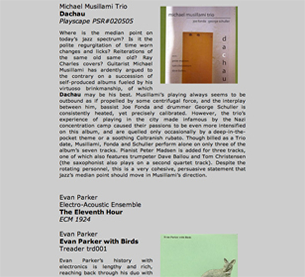 point of departure - cd reviews 2