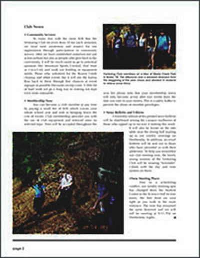 vic venturing club - biweekly news bulletin page 2